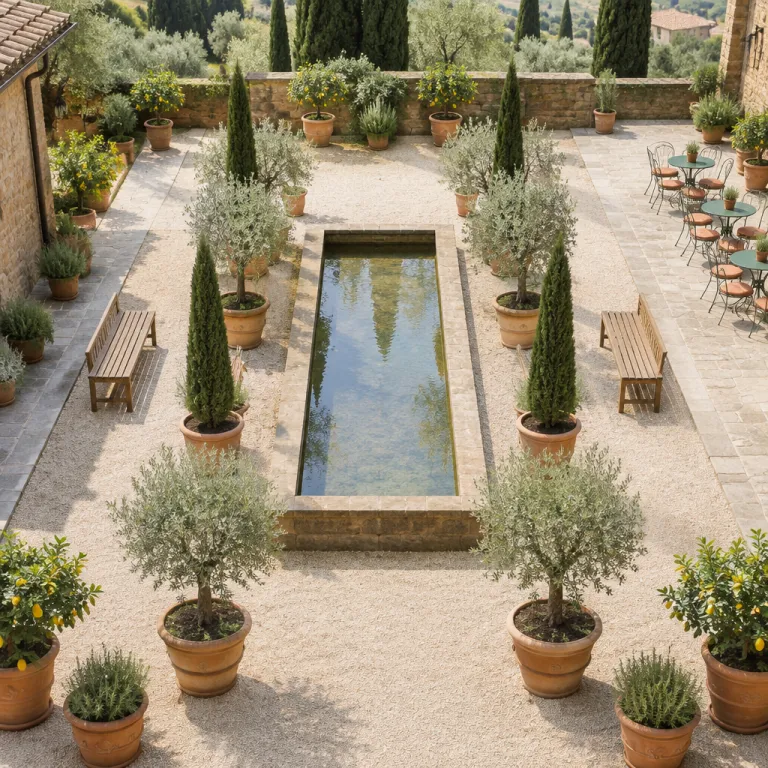 Where tuscany trees meet Florentine courtyards: serene hotel garden escapes